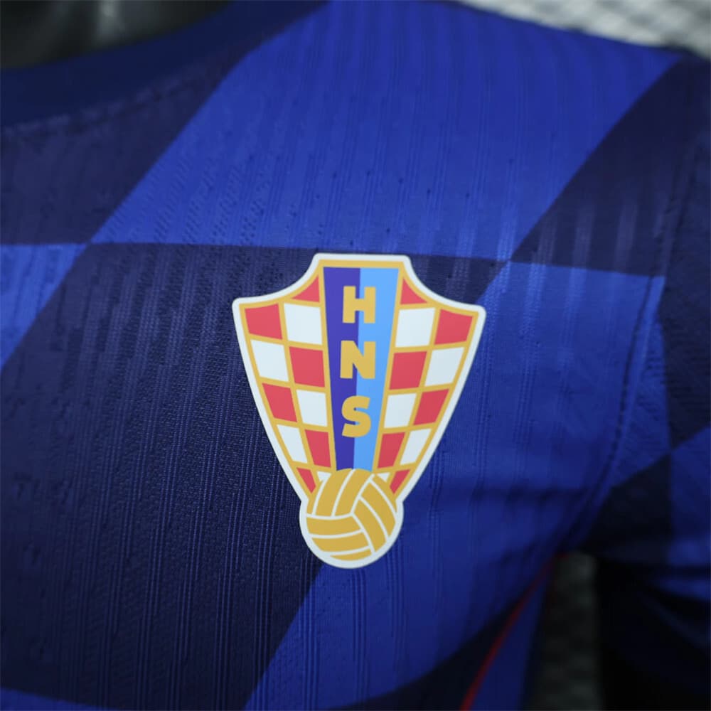 Croatia 2024/25 Euro Away Jersey Player Version detalj 2