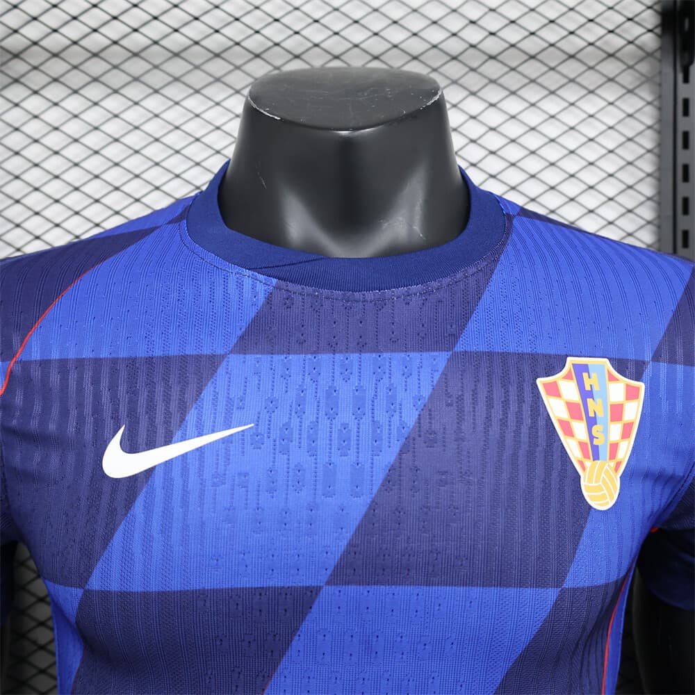 Croatia 2024/25 Euro Away Jersey Player Version detalj 10