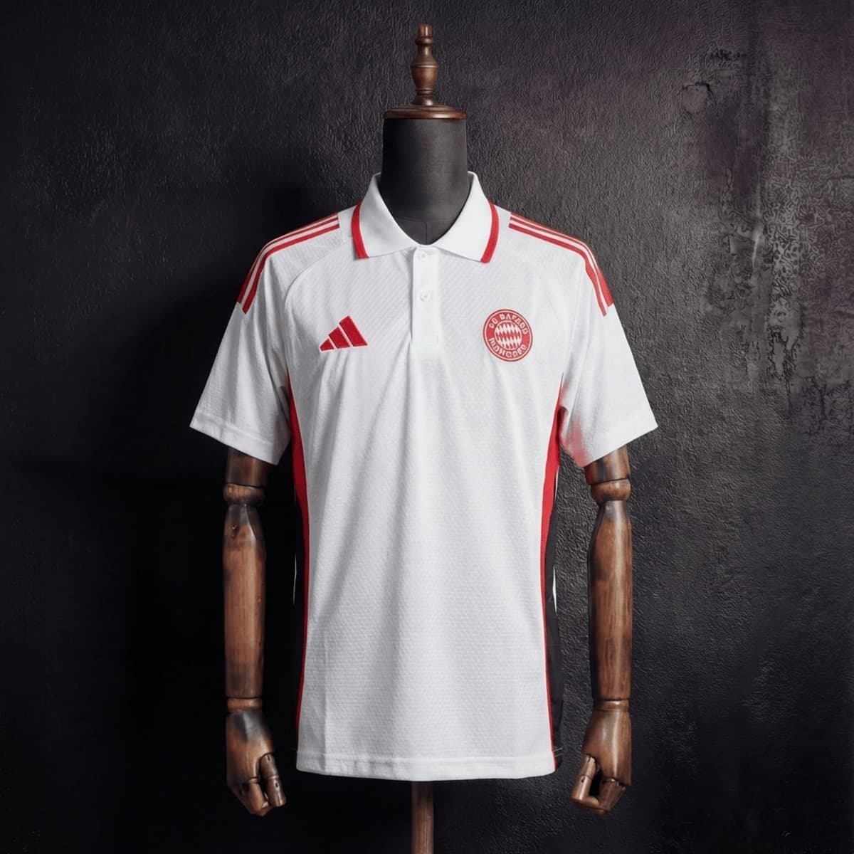 2025/26 Bayern Munich Training White Polo S-XXL detalj 7