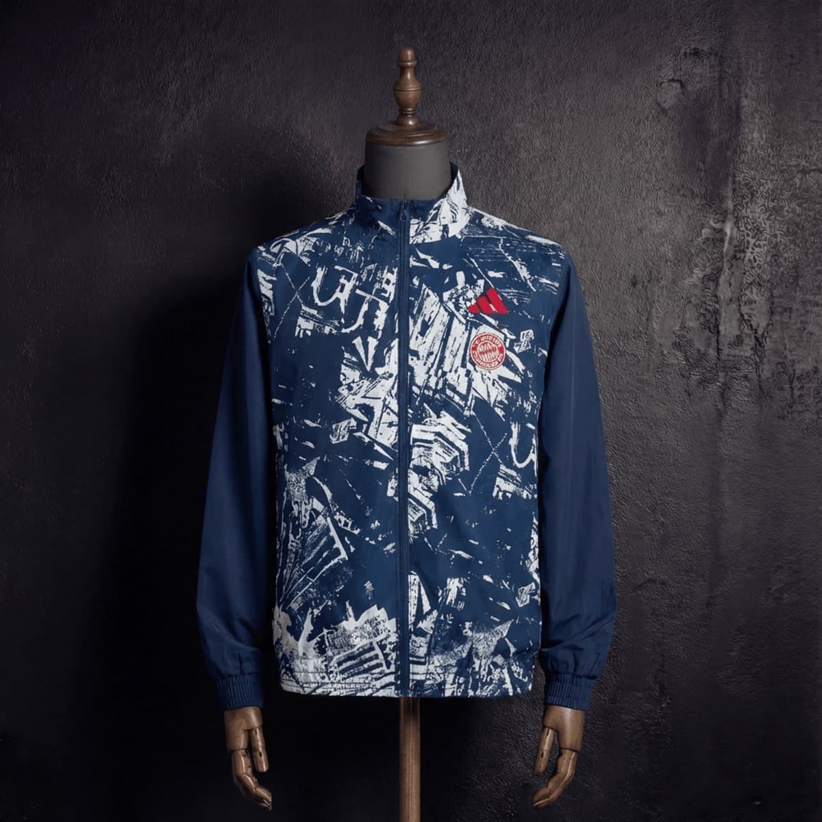 2025/26 Bayern Munich Royal Blue ReverSible Windbreaker S-3XL detalj 13