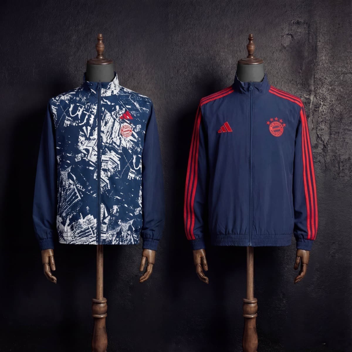 2025/26 Bayern Munich Royal Blue ReverSible Windbreaker S-3XL