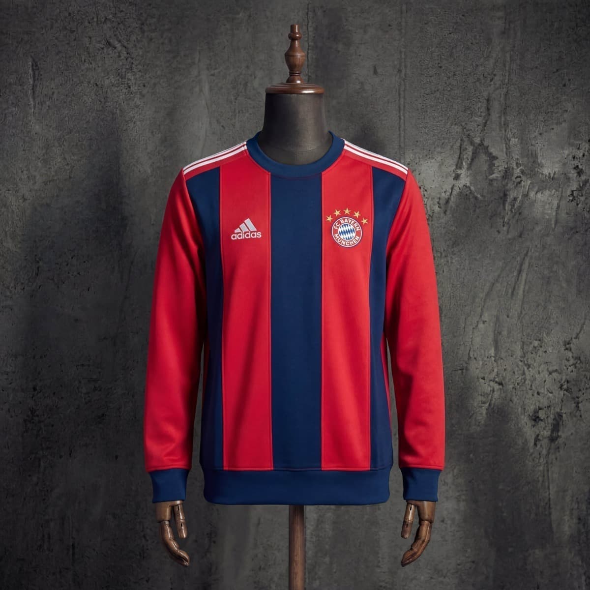 2025/26 Bayern Munich Long Sleeve Red & Cyan Sweatshirt M-3XL detalj 8