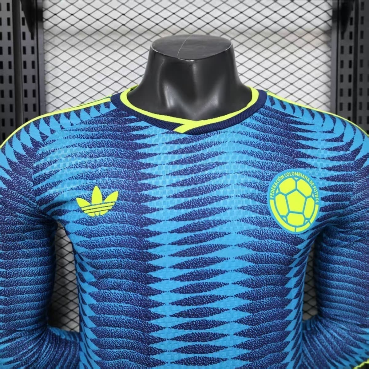 Colombia 2026 World Cup Away Jersey Player Version Long Sleeve S-XXL detalj 2