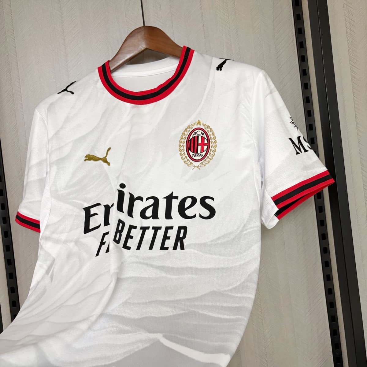 2025/26 AC Milan x Slam Jam White Jersey Fan Version S-4XL detalj 4
