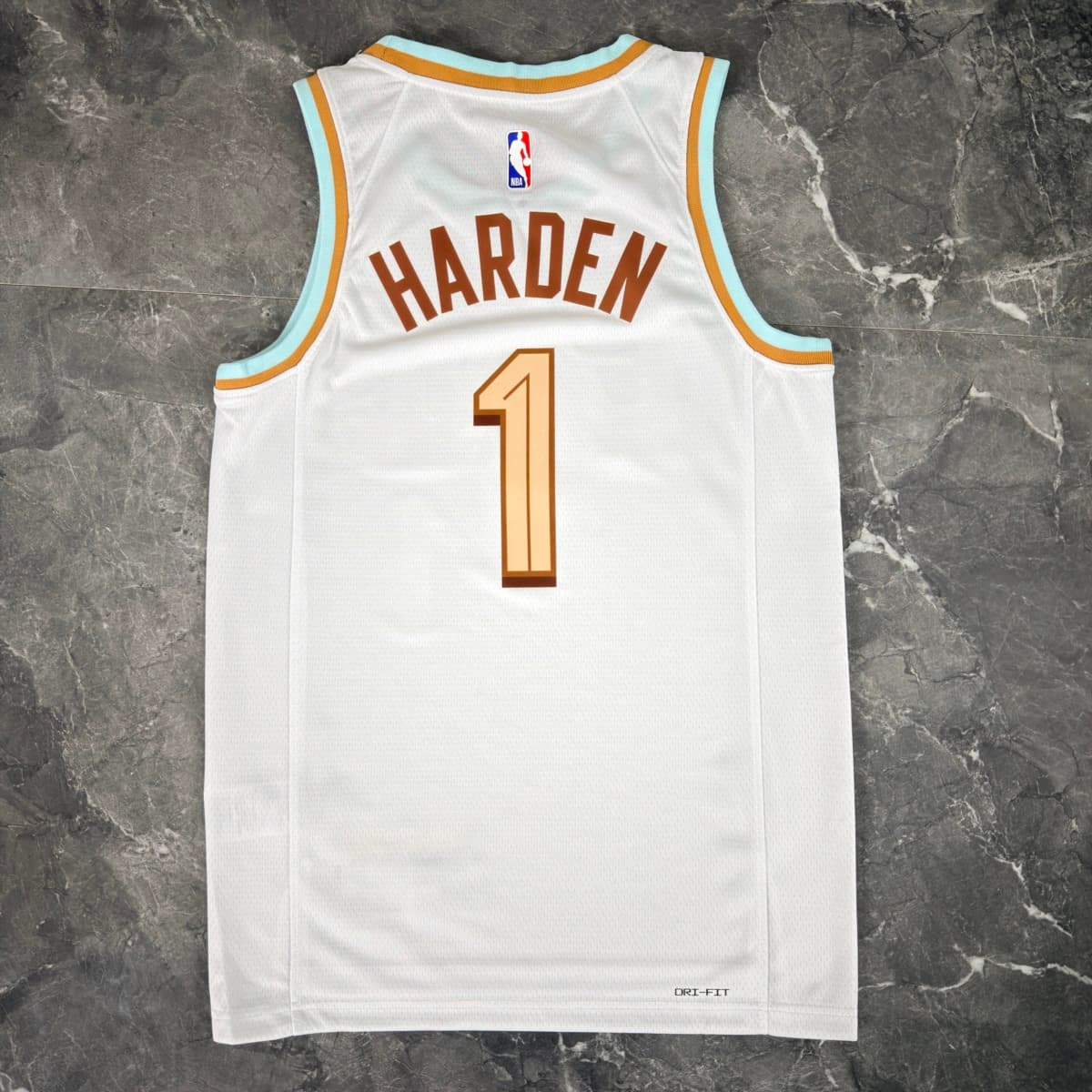 Cleverland Cavaliers Round Neck White Jersey HARDEN#1 S-XXL detalj 5