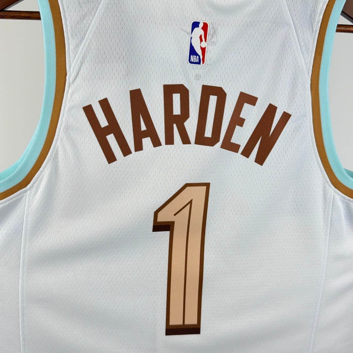Cleverland Cavaliers Round Neck White Jersey HARDEN#1 S-XXL detalj 11