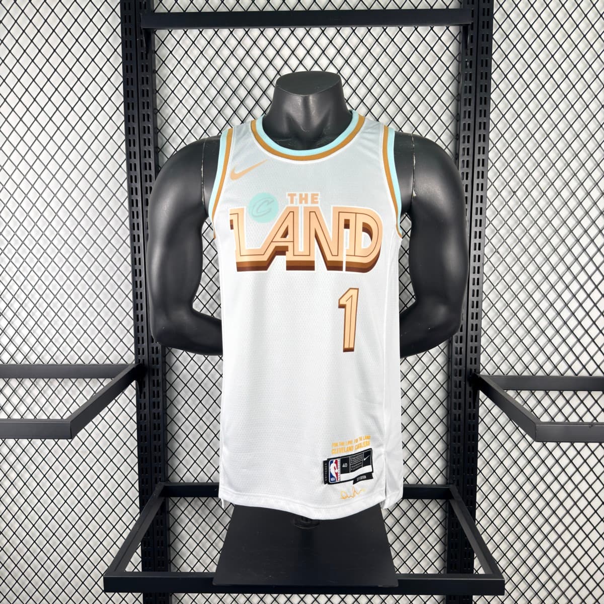 Cleverland Cavaliers Round Neck White Jersey HARDEN#1 S-XXL detalj 13