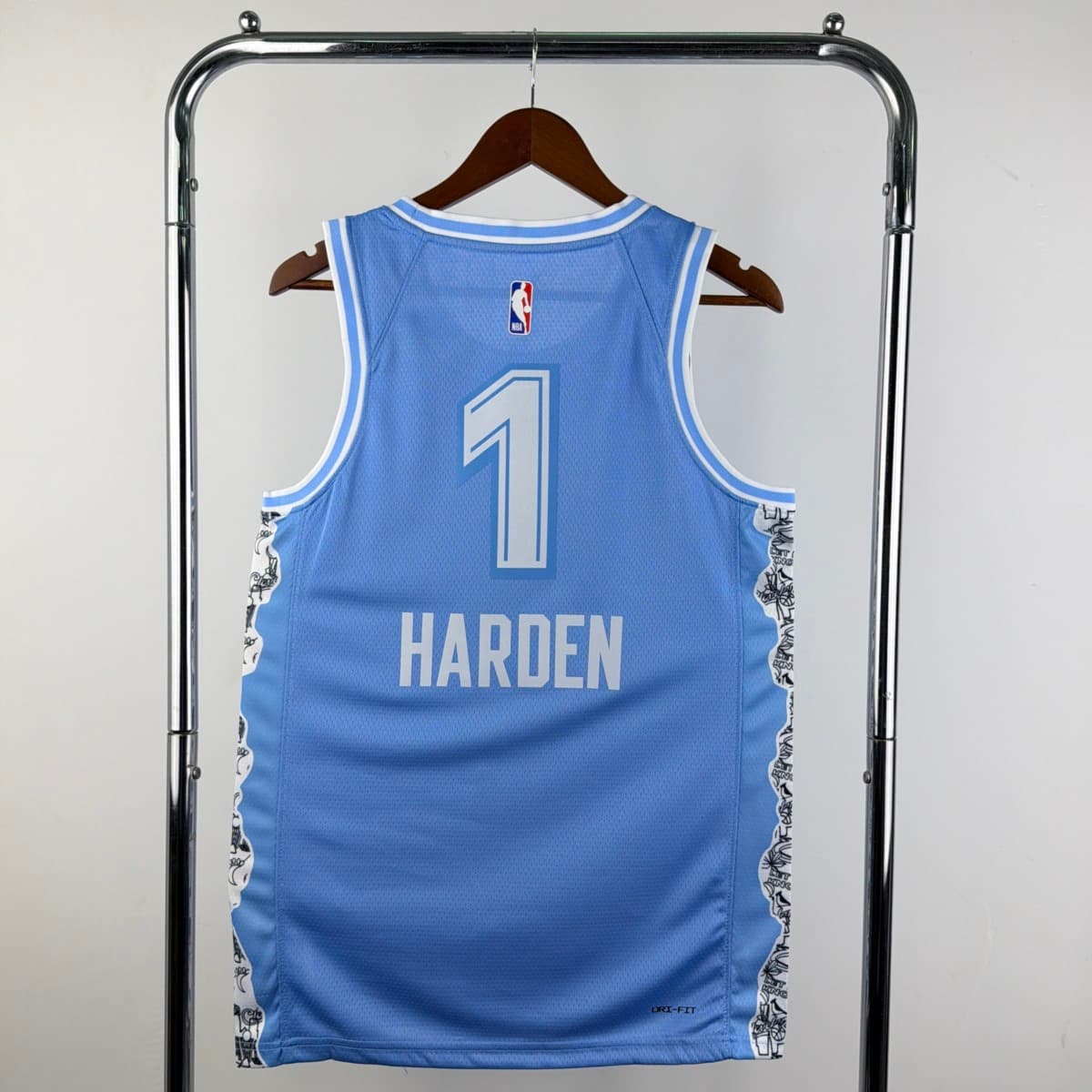 2025 Cleverland Cavaliers Round Neck Blue City Edition Jersey HARDEN#1 S-XXL detalj 3