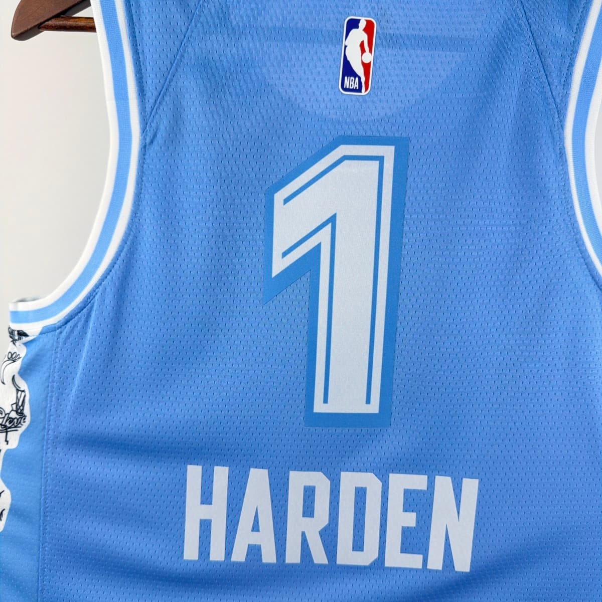 2025 Cleverland Cavaliers Round Neck Blue City Edition Jersey HARDEN#1 S-XXL detalj 8