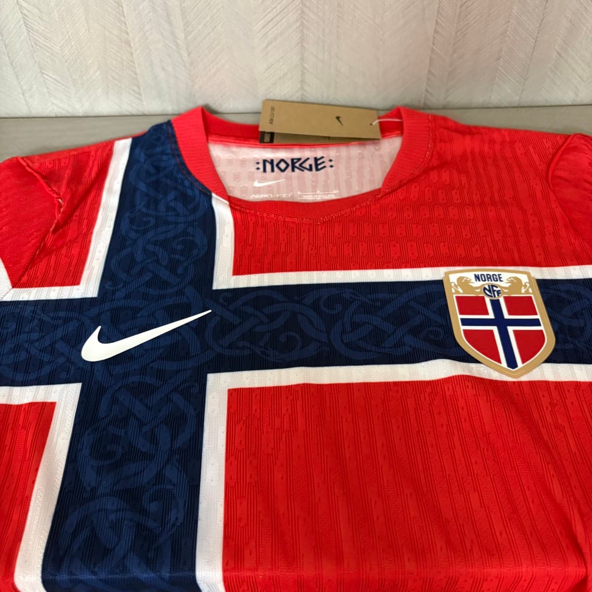 Norway 2026 World Cup Home Jersey Player version S-XXL detalj 4