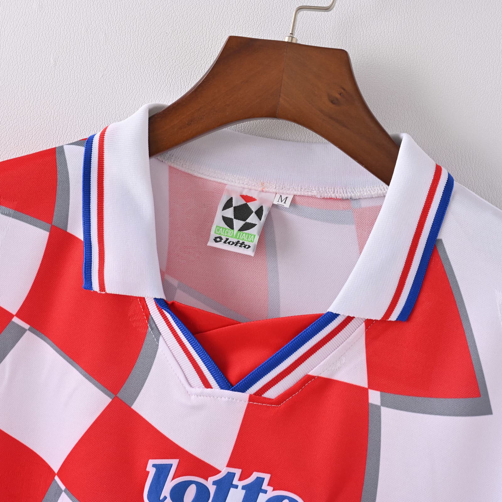 1998 Croatia Home Retro Soccer Jersey detalj 4