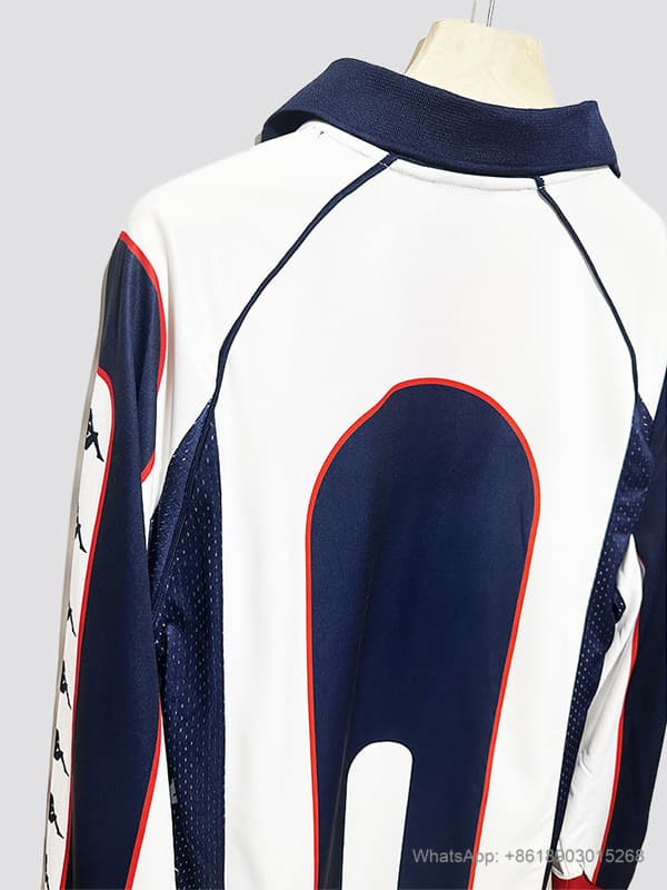 99/01 Red Star Belgrade away long sleeve retro soccer jersey size S-2XL detalj 2