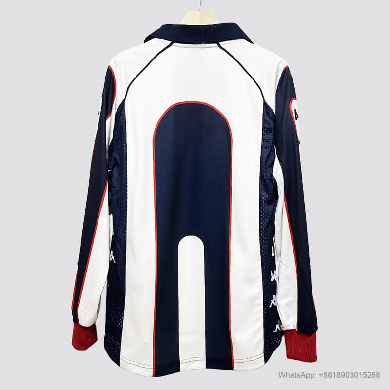99/01 Red Star Belgrade away long sleeve retro soccer jersey size S-2XL detalj 8