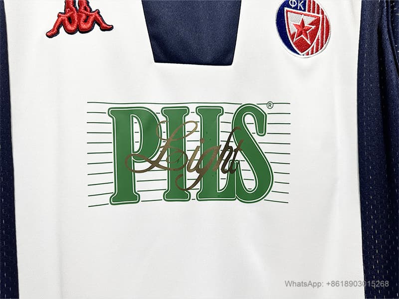 99/01 Red Star Belgrade away retro soccer jersey size S-2XL detalj 7