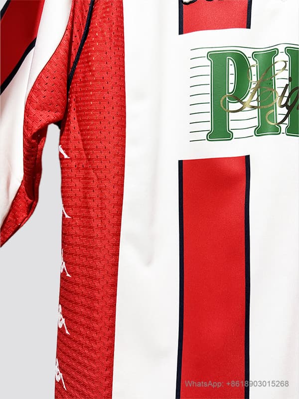 99/01 Red Star Belgrade home long sleeve retro soccer jersey size S-2XL detalj 4