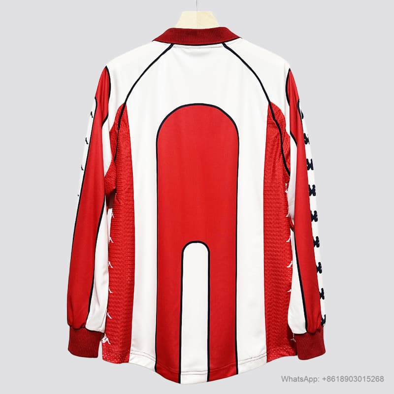 99/01 Red Star Belgrade home long sleeve retro soccer jersey size S-2XL detalj 9