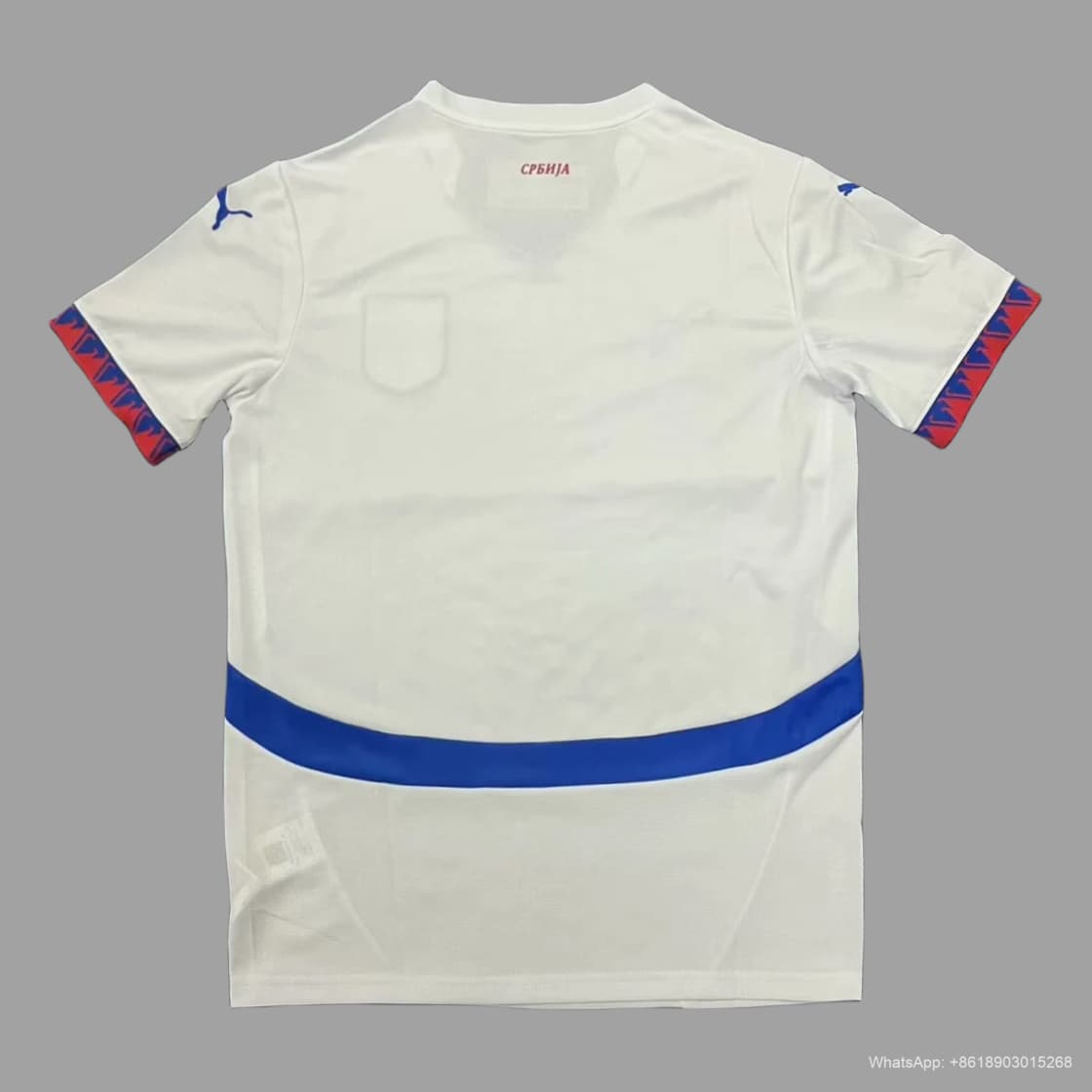 2024 Serbia away soccer jersey size S-4XL detalj 4