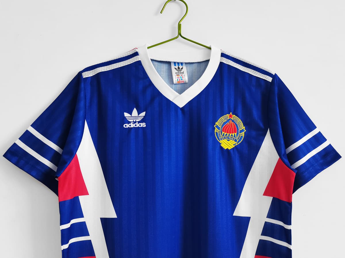 1990 Yugoslavia Home Retro Soccer Jersey detalj 5