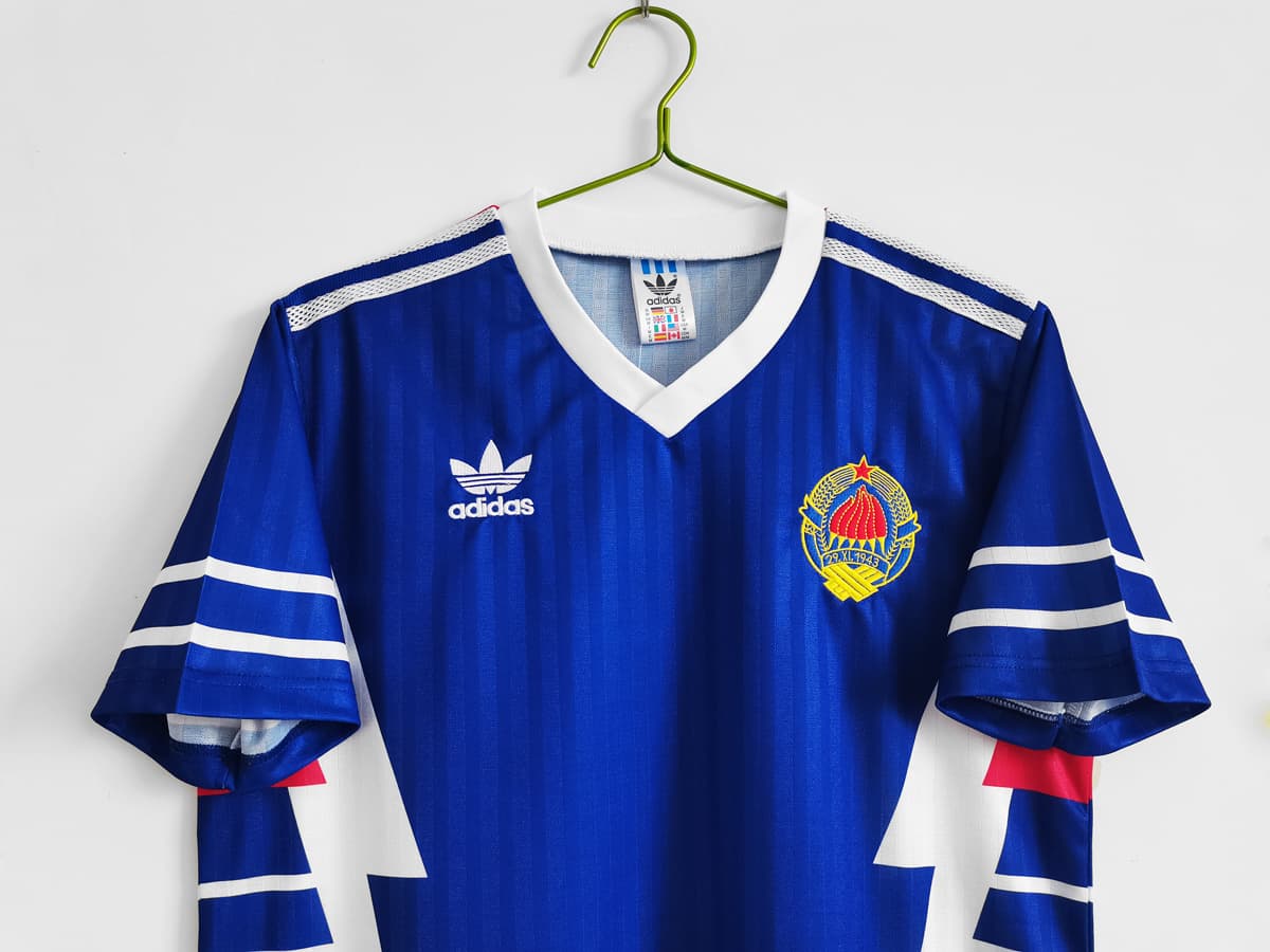 1990 Yugoslavia Home Retro Soccer Jersey detalj 11