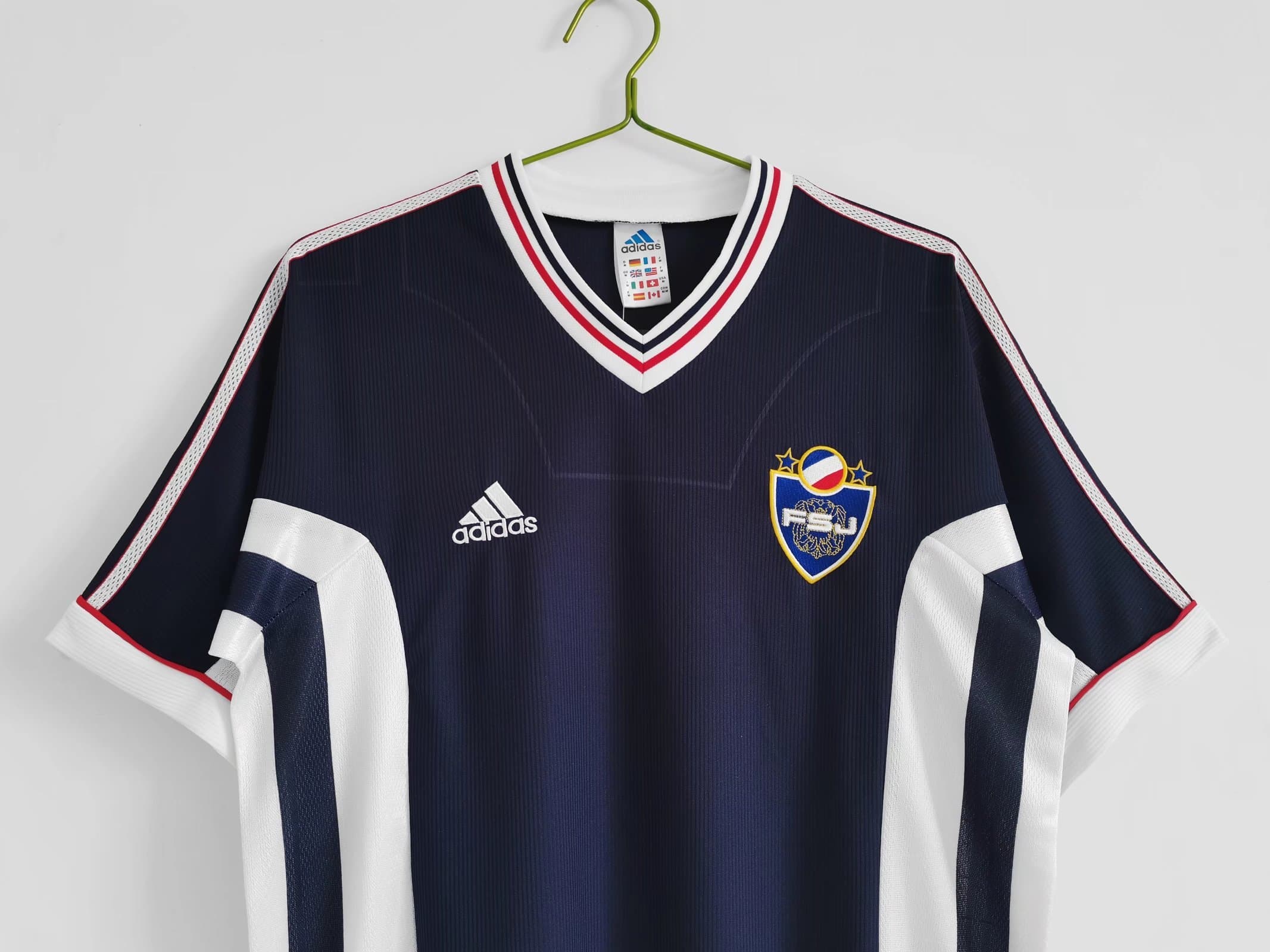 1998 Yugoslavia Home Retro Soccer Jersey detalj 4
