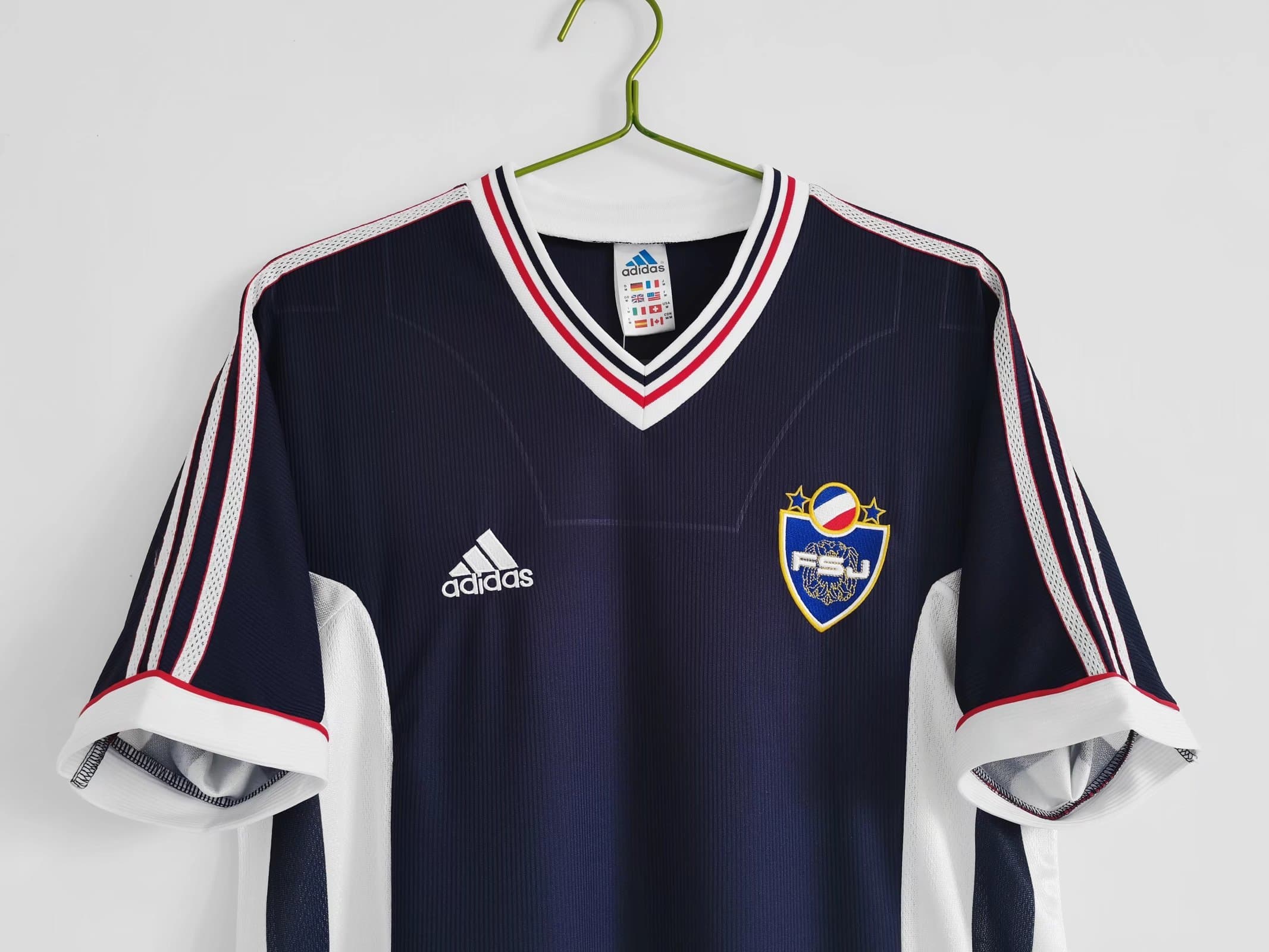 1998 Yugoslavia Home Retro Soccer Jersey detalj 10