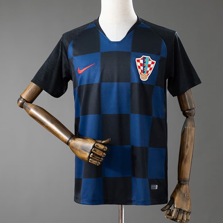 2018 Croatia Away Retro Soccer Jersey