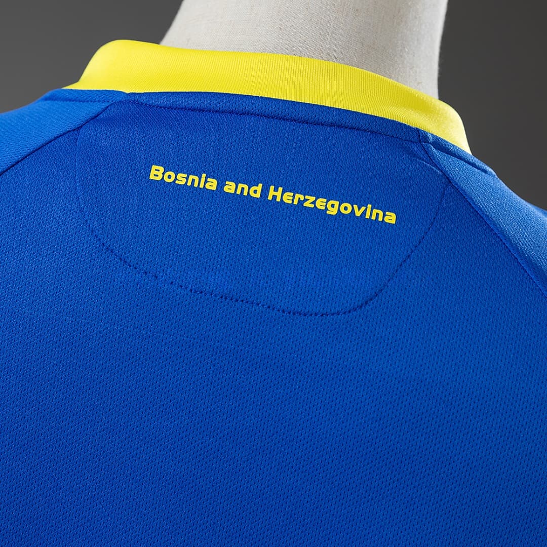 2025 Bosnia and Herzegovina Home Soccer Jersey detalj 3