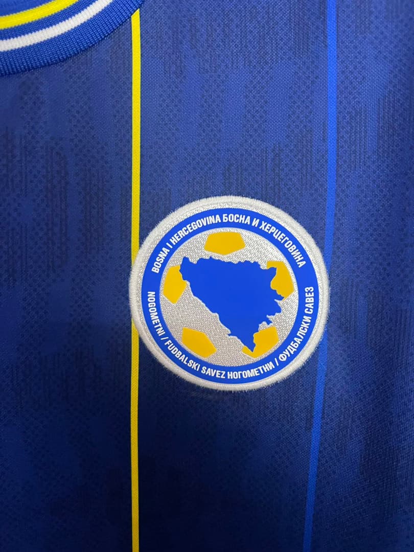 2026 Bosnia and Herzegovina Home Soccer Jersey detalj 2