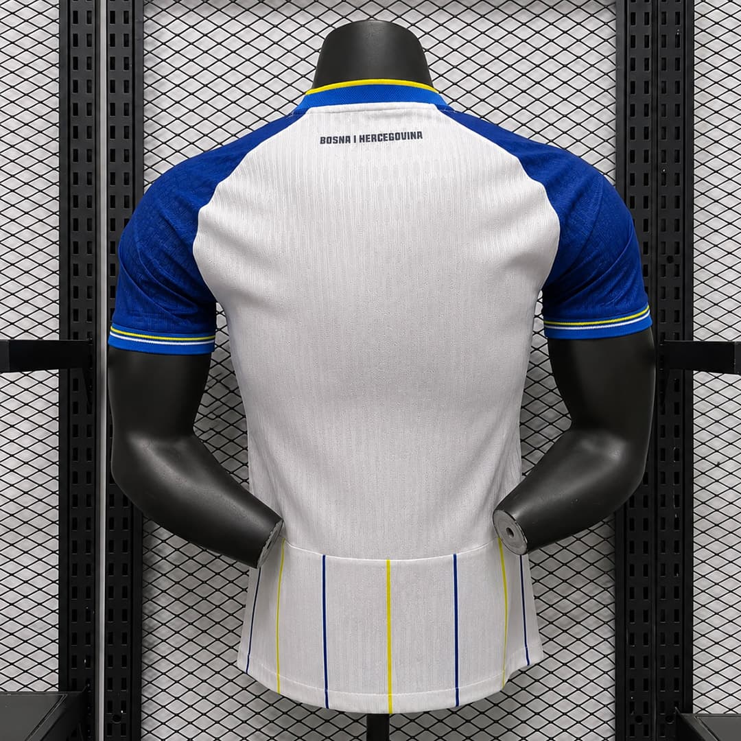 2026 Bosnia and Herzegovina Away Player Version Soccer Jersey detalj 2