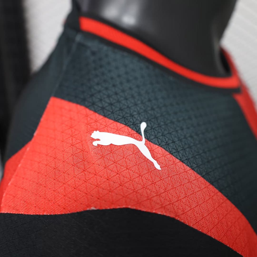 26/27 AC Milan Home Long Sleeve Player Version Soccer Jersey detalj 5