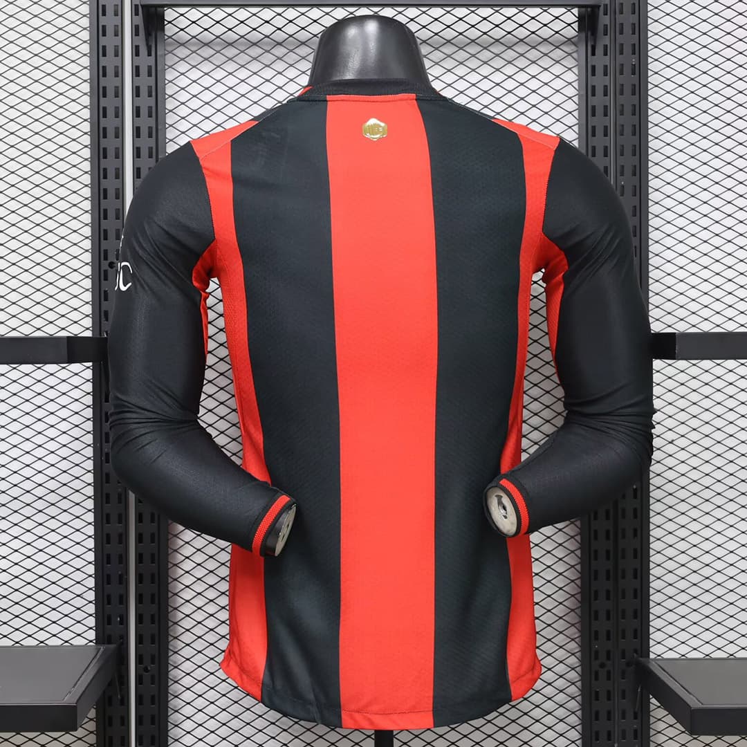 26/27 AC Milan Home Long Sleeve Player Version Soccer Jersey detalj 12
