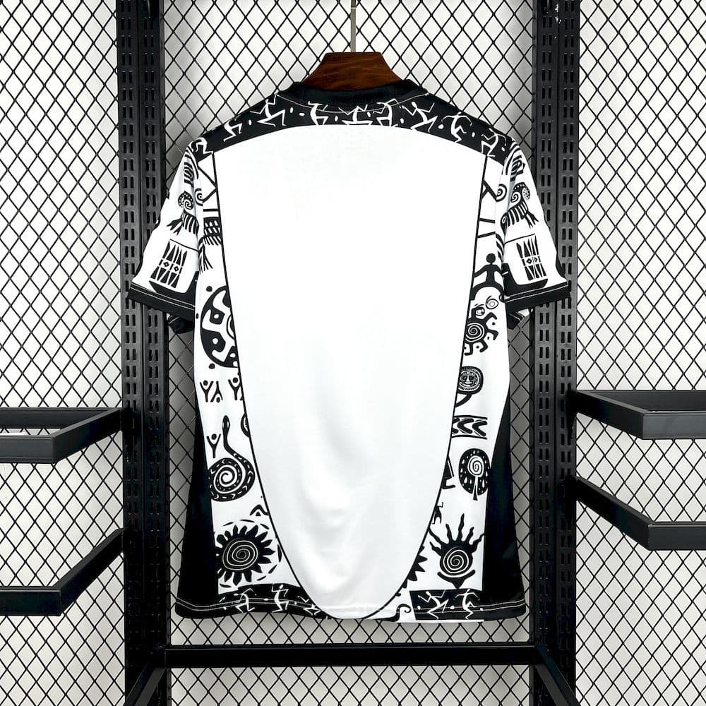 2026 Mexico Special Edition Aztec White Black Soccer Jersey detalj 7