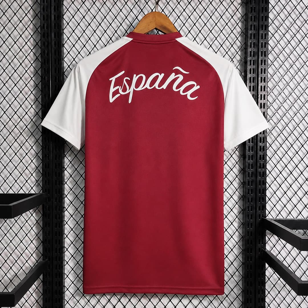 2026 Spain Pre-Match Away Soccer Jersey detalj 2