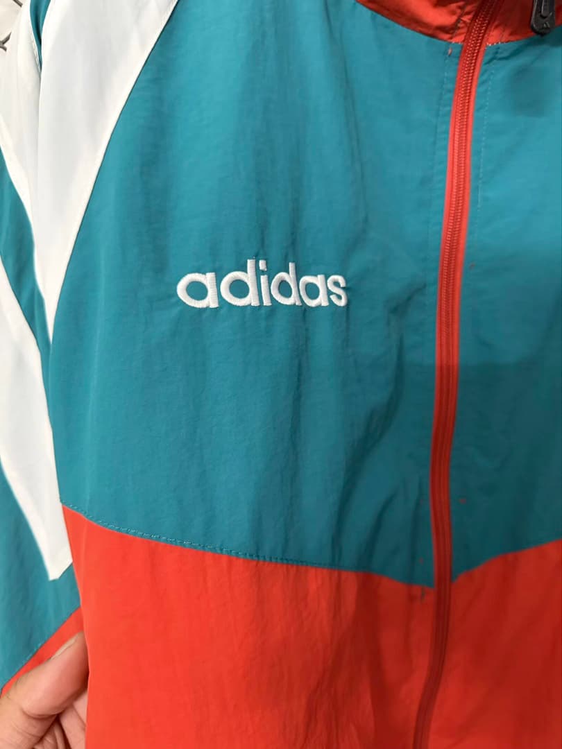 92/93 Liverpool Centenary Red Green Windbreaker detalj 3
