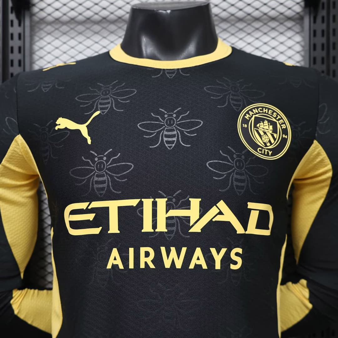 26/27 Manchester City Away Long Sleeve Player Version Soccer Jersey detalj 10