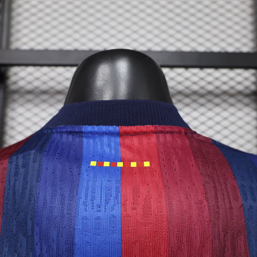 26/27 Barcelona Home Long Sleeve Player Version Soccer Jersey detalj 3