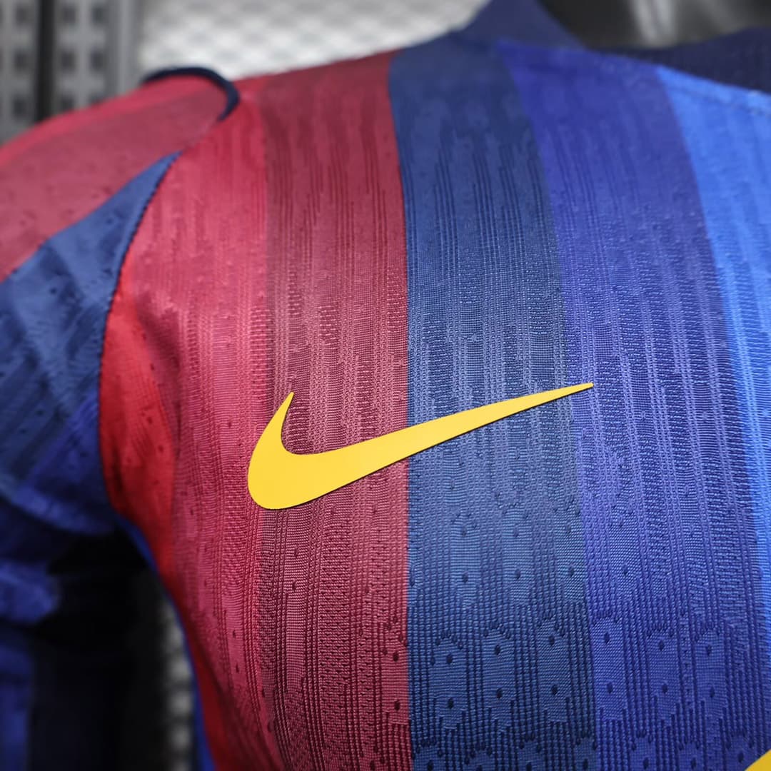 26/27 Barcelona Home Long Sleeve Player Version Soccer Jersey detalj 9