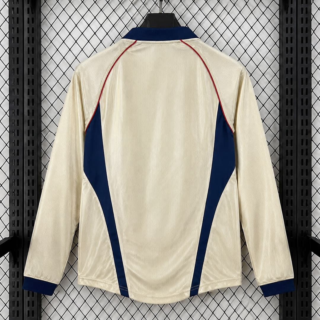 01/02 Arsenal Away Long Sleeve Retro Soccer Jersey detalj 6