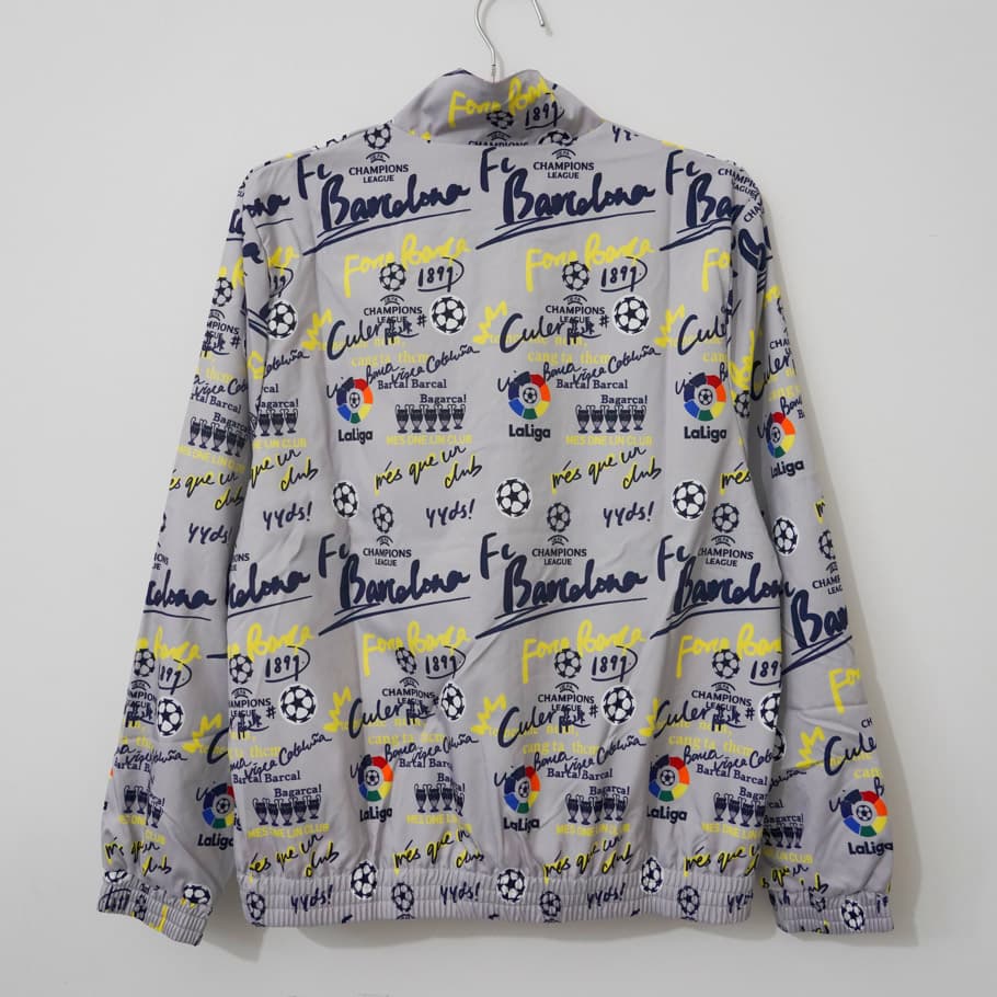 24/25 Barcelona Grey Windbreaker detalj 9
