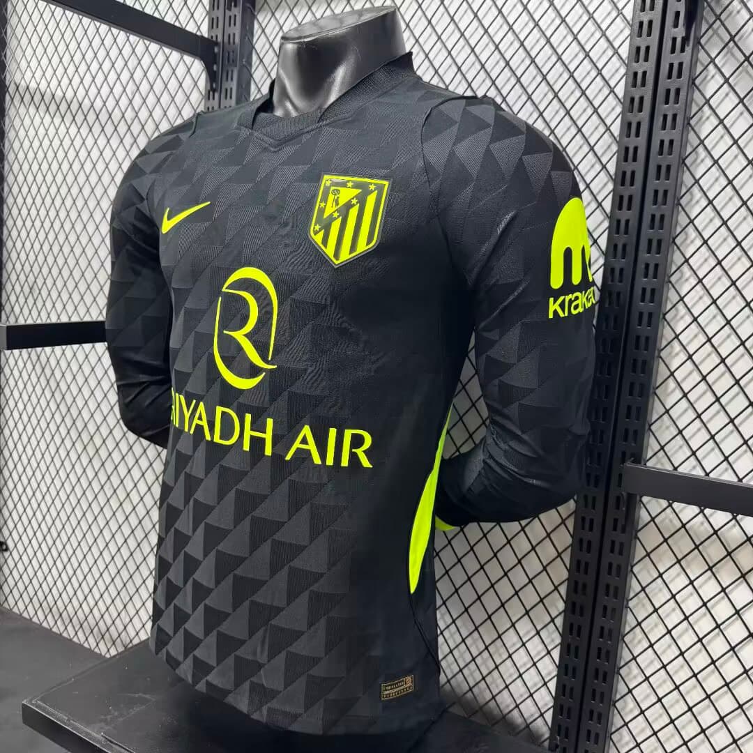 26/27 Atletico Madrid Away Long Sleeve Player Version Soccer Jersey detalj 4
