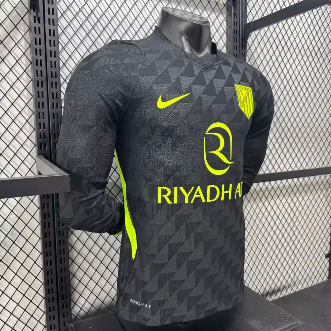 26/27 Atletico Madrid Away Long Sleeve Player Version Soccer Jersey detalj 5