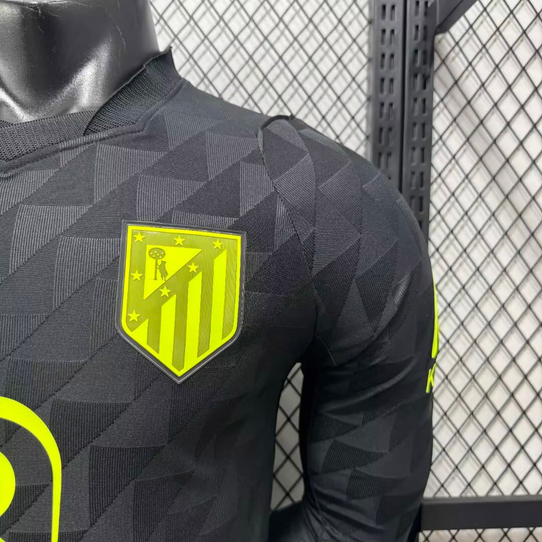 26/27 Atletico Madrid Away Long Sleeve Player Version Soccer Jersey detalj 8