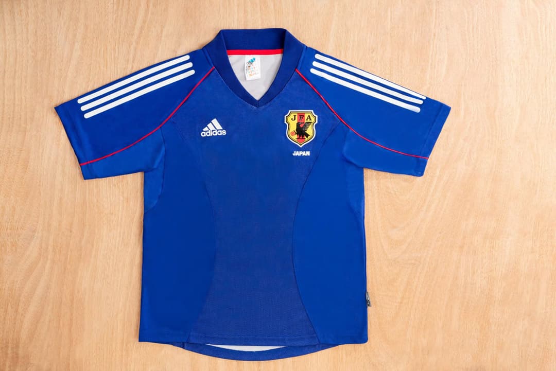 2002 Japan Home Retro Soccer Jersey detalj 9