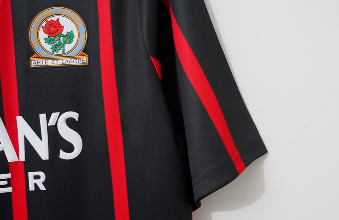 94/95 Blackburn Away Retro Soccer Jersey detalj 3