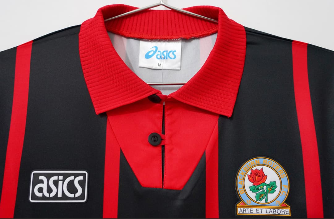 94/95 Blackburn Away Retro Soccer Jersey detalj 8
