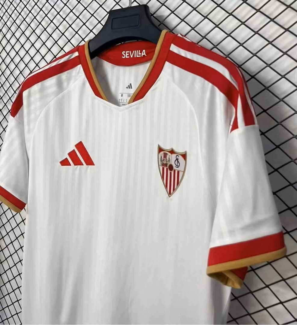 26/27 Sevilla Home Soccer Jersey detalj 2