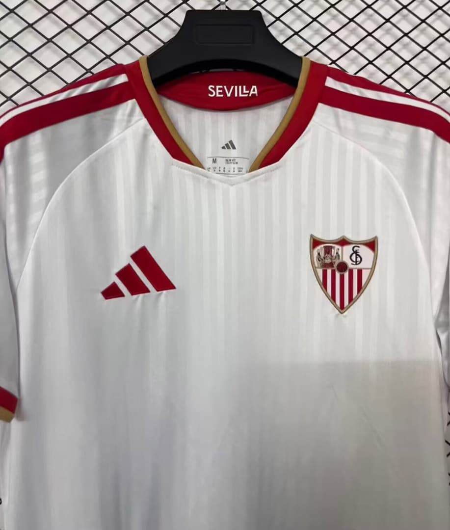 26/27 Sevilla Home Soccer Jersey detalj 3