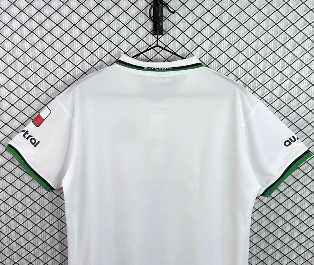 98/01 Santander Home Retro Soccer Jersey detalj 2