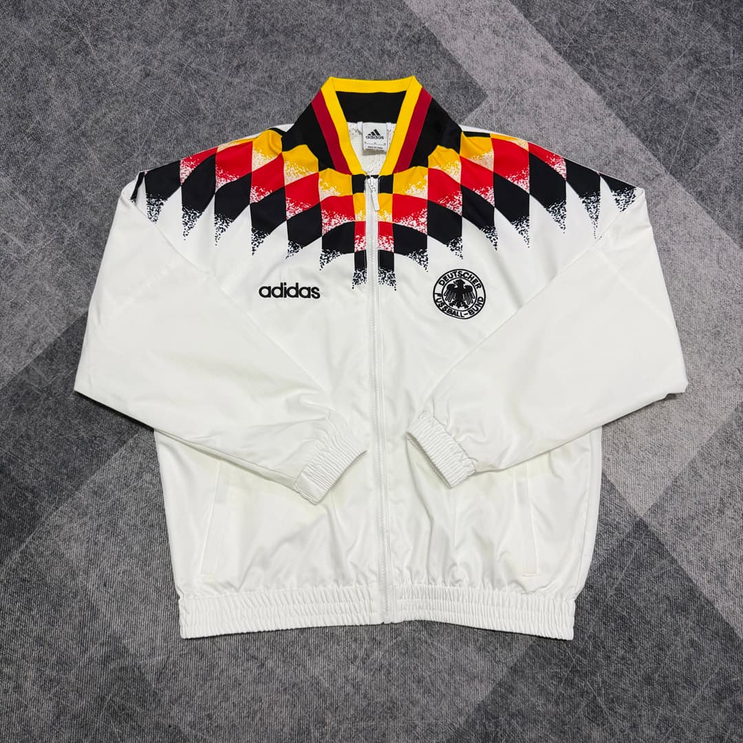 1994 Germany White Retro Track Jacket detalj 2