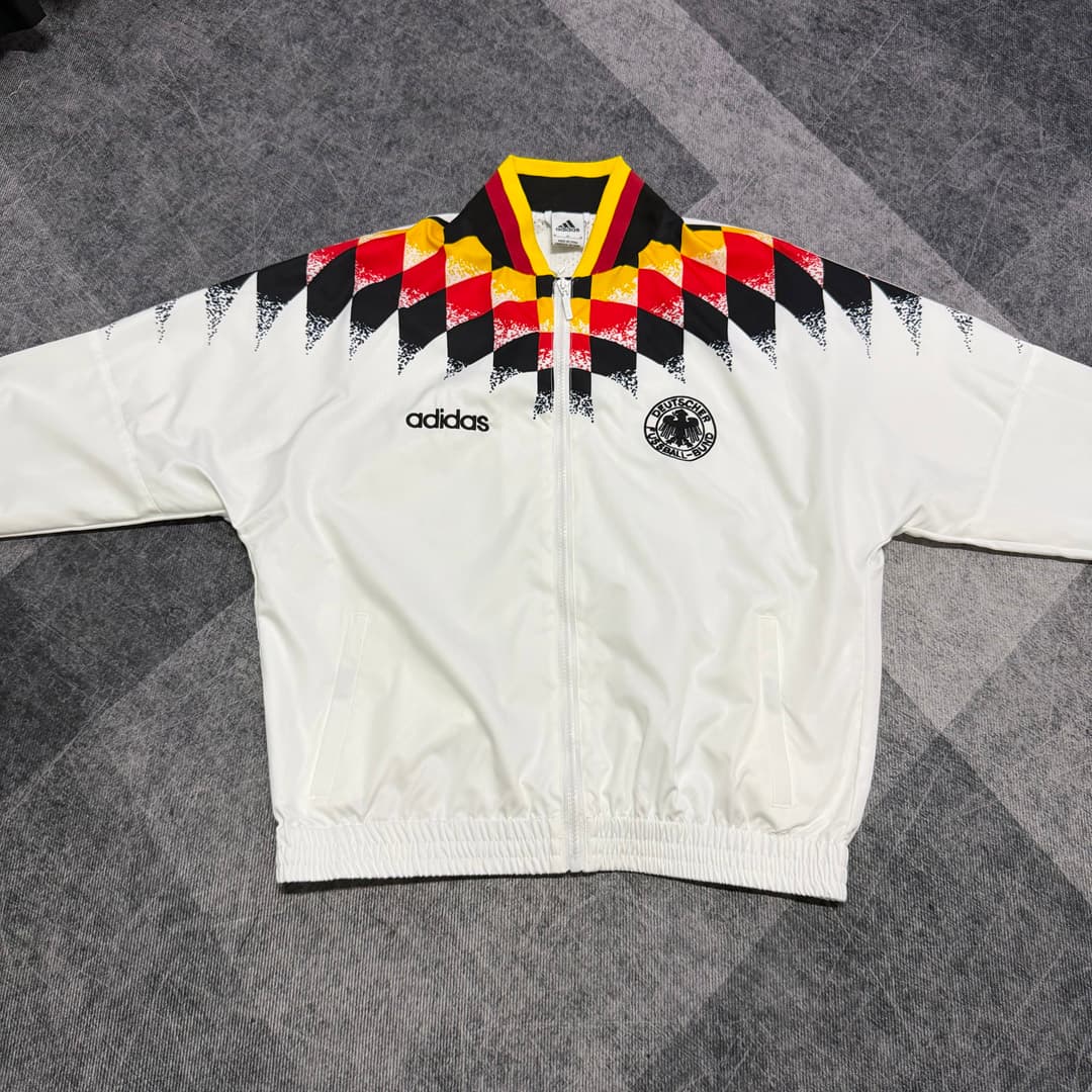1994 Germany White Retro Track Jacket detalj 3